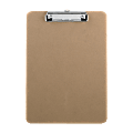 Sparco Hardboard Clipboard, 8 1/2" x 12", Brown