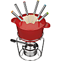 Cuisinart™ 13-Piece Cast Iron Fondue Cookware Set, Red