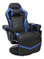 Respawn 900 Racing-Style Bonded Leather Gaming Recliner, Black/Blue