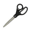 Sparco Rubber Handle Scissors, 8", Pointed, Black/Gray 1 thumbnail image
