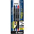 Pilot® FriXion Synergy Clicker Erasable Retractable Gel Pens, Extra-Fine Point, 0.5 mm, Black Barrel, Assorted Ink, Pack Of 3 Pens