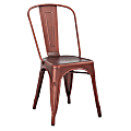 Office Star™ Bristow Armless Chair, Brushed Red Copper, Set Of 2 Chairs