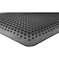Genuine Joe Flex Step 50% Recycled Anti-Fatigue Mat, 3' x 5', Black 1 thumbnail image