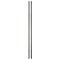 Honey-Can-Do Steel Shelving Support Poles, 72" x 1", Chrome, Pack Of 2