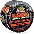 T-REX Ferociously Strong Tape - 30 yd Length x 2.83" Width - Polyethylene, Cloth - 1 / Roll - Silver 1 thumbnail image