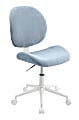 Realspace® Brigsley Fabric Low-Back Task Chair, Blue/White 1 thumbnail image