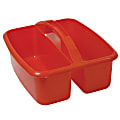 Romanoff Products Large Utility Caddy, 6 3/4"H x 11 1/4"W x 12 3/4"D, Red, Pack Of 3