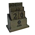 Imperial MLB Wood Block Calendar, Chicago Cubs