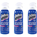 Endust 11384 Air Duster With Bitterant For Electronic Equipment, 10 Oz Can, Pack Of 3