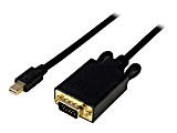 StarTech.com 6ft Mini DisplayPort to VGA Cable - Active - 1920x1200 - mDP to VGA Adapter Cable  - MDP2VGAMM6B 1 thumbnail image
