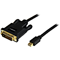 StarTech.com 10ft Mini DisplayPort to DVI Adapter Converter Cable - Mini DP to DVI 1920x1200 - Black 1 thumbnail image