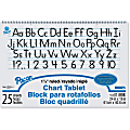 TeachersParadise - Pacon® Chart Tablet, Manuscript Cover, 1-1/2 Ruled, 24  x 16, 25 Sheets, Pack of 3 - PAC74720-3