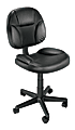 Brenton Studio® Battista Bonded Leather Mid-Back Chair, Black