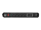 Tripp Lite Protect It! 6-Outlet Surge Protector, 6 ft. Cord, 990 Joules, 2 USB Ports (2.1A), Black Housing - Surge protector - 15 A - AC 120 V - 1875 Watt - output connectors: 6 - 6 ft cord - black - for P/N: CLAMPUSBLK, CLAMPUSW