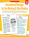 Scholastic Teacher Resources Informational Passages For Text Marking & Close Reading, Grade 3