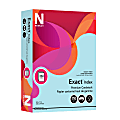 Neenah® Exact® Index Card Stock, 8 1/2" x 11", 110 Lb., Blue, Pack Of 250 Sheets 1 thumbnail image