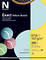 Exact® Vellum Bristol Card Stock, Blue, Letter (8.5" x 11"), 67 Lb, Pack Of 250 1 thumbnail image