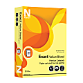 Exact® Vellum Bristol Card Stock, Canary, Letter (8.5" x 11"), 67 Lb, Pack Of 250 1 thumbnail image