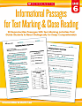 Scholastic Teacher Resources Informational Passages For Text Marking & Close Reading, Grade 6