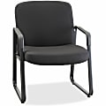 Lorell® Big and Tall Fabric Guest Chair, Black 1 thumbnail image