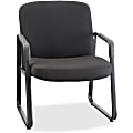 Lorell® Big and Tall Fabric Guest Chair, Black
