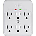 Belkin 6-Outlet Wall Mount Surge Protector - 6 Receptacle(s) - 900 J