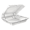 Dart Large Carryout Foam Trays, 1 Compartment, 9" x 9", White, Pack Of 100 1 thumbnail image