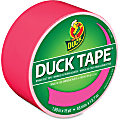 Duck Brand Color Duct Tape - 15 yd Length x 1.88" Width - Pink - For Color Coding, Repairing, Packing, Crafting - 1 Roll 1 thumbnail image