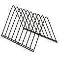 Officemate Triangle Wire Sorter, Black - 7" Height x 7" Width x 11" DepthDesktop - Sturdy - Black - Steel Wire - 1 Each