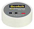 Scotch® Expressions Glitter Tape, 0.59" x 196", White