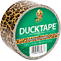 Duck Brand Brand Printed Design Color Duct Tape - 10 yd Length x 1.88" Width - 1 / Roll - Leopard 1 thumbnail image