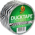 Duck Brand Brand Printed Design Color Duct Tape - 10 yd Length x 1.88" Width - Zebra - For Repairing, Color Coding - 1 Roll 1 thumbnail image