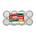 Duck® HD Clear™ Heavy-Duty Packaging Tape, 1-7/8", Crystal Clear, Pack Of 8 Rolls