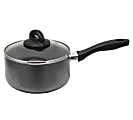 Oster Clairborne 2.5-Quart Aluminum Sauce Pan, Charcoal Gray