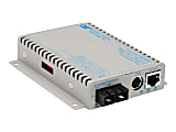 Omnitron iConverter 10/100M2 - Fiber media converter - 100Mb LAN - 10Base-T, 100Base-FX, 100Base-TX - RJ-45 / SC single-mode - up to 37.3 miles - 1310 nm