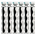 Ashley Productions Magnetic Scallop Borders, 1’ x 12”, Black, 12 Borders Per Pack, Set Of 6 Packs 1 thumbnail image