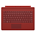 Microsoft® Surface Pro 3 Type Cover, Red, RD2-00077