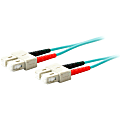 AddOn 4m SC (Male) to SC (Male) Aqua OM4 Duplex Fiber OFNR (Riser-Rated) Patch Cable