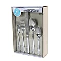 Martha Stewart Sutton Stainless Steel Flatware Set, Silver