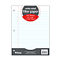 C-Line Filler Paper, 8” x 10-1/2”, Wide Rule, 100 Sheets Per Pack, White, Case Of 36 Packs 1 thumbnail image