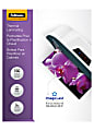 Fellowes Laminating Pouches, Glossy, 8.5" x 11", 3 mil Thick, Clear, Pack Of 150