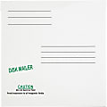 Quality Park 5 1/4" Economy Disk Mailers - Disc/Diskette - 6" Width x 5 7/8" Length - Paperboard - 10 / Pack - White 1 thumbnail image