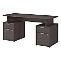 Bush Business Furniture Jamestown 60"W Computer Desk With 4 Drawers, Storm Gray, Standard Delivery