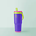 Base Brands Spill-Proof Tumbler With Handle, 24 Oz, Purple 1 thumbnail image