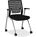 Mayline® Thesis Flex-Back Stacking Chair, Black Seat/Gray Frame, Quantity: 2 1 thumbnail image