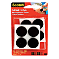 Scotch® Self-Stick Felt Pads, Brown, 1 1/16" x 1/8", Pack Of 12