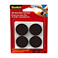 Scotch® Self-Stick Felt Pads, Brown, 1 1/3", Pack Of 8 1 thumbnail image