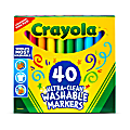 Crayola® The Big 40 Washable Markers, Set Of 40 Markers, Conical Point, Assorted Colors 1 thumbnail image