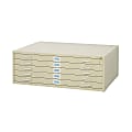 Safco® 35 3/8"D Vertical 5-Drawer Vertical File Cabinet 3/8"D, Tropic Sand
