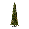 Nearly Natural Green Mountain Pine 156”H Slim Artificial Christmas Tree With Bendable Branches, 156”H x 34”W x 34”D, Green